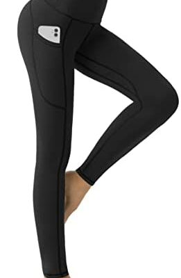 UUE Legging de sport pour femme avec poches Pantalon de yoga, legging opaque taille haute pour femme, Yoga Jogging Gym Pilates