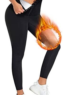 CHUMIAN pantalon de survêtement de sport pour femme puissant pantalon de Sauna pressé à chaud évacuant la sueur taille haute Leggings minces sport Fitness Yoga