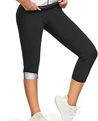 KUMAYES Legging de sport coupe ajustée pour femme Taille haute Sport Cropped Push Up Yoga Pantalon Leggings