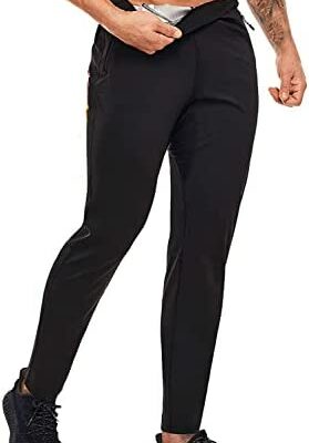 KUMAYES pantalons de sport de Sauna pour hommes coupe ajustée pantalons de Sauna sans déchirure combinaisons de sport réduction de la transpiration sport Fitness Leggings pour hommes