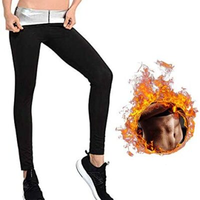 SHENGMI Pantalon de Perte de Poids Pantalon de Sauna, Pantalon de Sport, Leggings Slim, Pantalon de Sueur Slim pour Femme Leggings de Sauna en Néoprène pour Perte de Poids Longueur de la Cheville