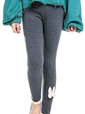 Aden Enfants Filles Leggings Mince Dessin Animé Motif Coton Pantalon Taille Élastique Leggings (100-150CM)