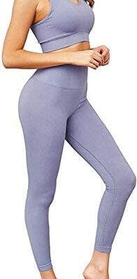 CNASA survêtement femme 2 pièces survêtement ensemble sans couture soutien-gorge de sport ensemble Yoga Leggings ensemble d'entraînement vêtements de sport