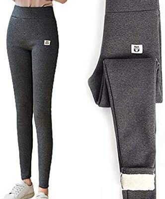 Woorea Legging en cachemire thermique extra épais pour femme, legging taille haute pour yoga, course à pied, fitness