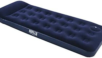 Bestway 67223 Pavillo™ Matelas gonflable de camping pour 1 personne 1,85 m x 76 cm x 28 cm avec pompe à pied intégrée