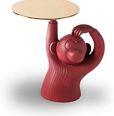 HHGO canapé table d'appoint portable table basse multifonctionnelle moderne chambre côté nuit salon coin petite table d'appartement (couleur: rouge)