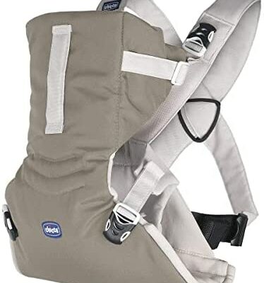 Porte-bébé ergonomique Chicco EasyFit - Multipositions - Siège large - S'adapte à toutes les morphologies - Idéal dès la naissance - Beige foncé