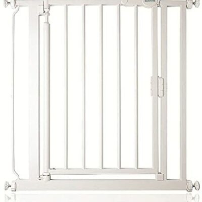 Safetots Porte de sécurité à fermeture automatique (68,5 cm - 75 cm, Blanc)