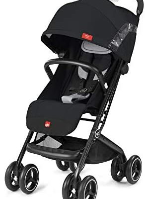 gb Poussette Gold Qbit+ All Terrain, compacte, de la naissance à 17 kg (environ 4 ans), velours noir 619000125