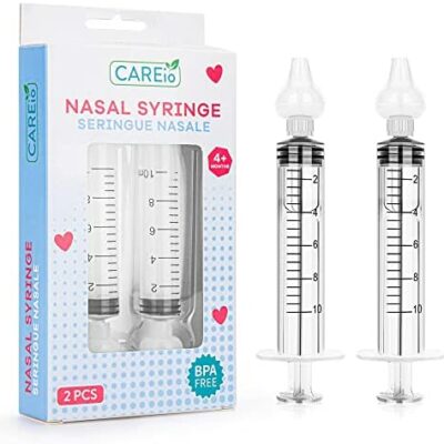 Cario | 2 Pcs Bébé Seringues Nasales 10ml | Seringue Bébé Mouche | Photo Haute Résolution | CLIPARTO Pipette Nasale Bébé |