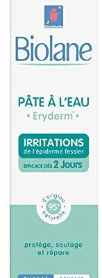 BIOLANE - Eryderm Pâte Aqueuse - Bébé - Soulage, Répare - Irritations, Rougeurs - Cuticules du fessier - 75 ml - Fabriqué en France