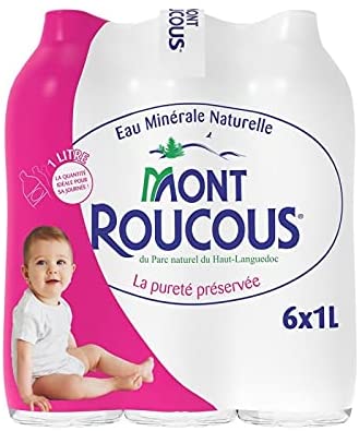 Boissons MONT ROUCOUS - Eau Minérale 6X1L - Livraison Rapide et Gratuite à l'Unité