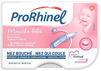 Prorhinel Fly Baby Manual est ergonomique, sûr et hygiénique et réduit le risque de sinus et d'otite moyenne