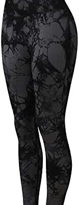 wojonifuiliy Pantalon de yoga sans couture pour femme - Pantalon de yoga long taille haute sexy pantalon de yoga tie-dye doux et opaque Leggings d'entraînement sportif pantalons de survêtement