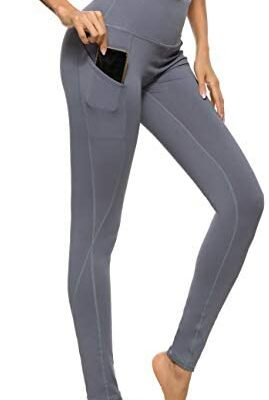 Vlazom pantalon de survêtement femme 100% coton pantalon de jogging avec poches pour le sport jogging running fitness