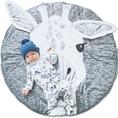 Tapis de jeu rond pour bébé, tapis doux pour chambre d'enfant