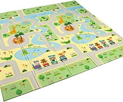 Tapis bébé pliant 2 côtés 180cm x 160cm (Modèle 1)