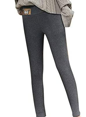 Dasongff Leggings en cachemire extra épais pour femme avec leggings en velours de laine d'hiver imprimé Leggings taille haute en velours chaud