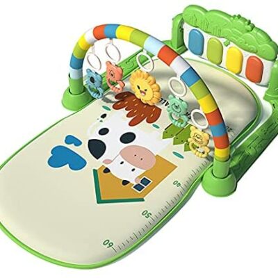 Tapis de jeu musical pour bébé Tapis de jeu pour bébé Tapis de jeu confortable pour activités musicales Amusant musical Pieds de bébé Piano avec fronde pour bébés et tout-petits 0-12 mois