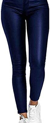 SKYWPOJU Legging en similicuir pour femme Leggings taille haute Pantalon Leggings Leggings Taille haute Aspect cuir Leggings en similicuir