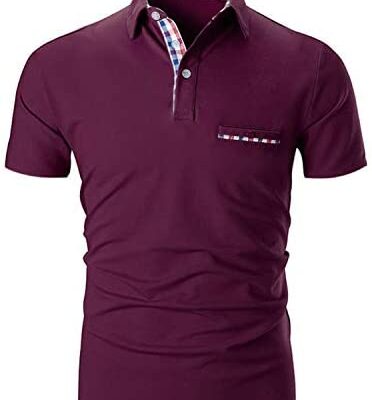 STTLZMC Fashion Polo de golf à manches courtes pour homme