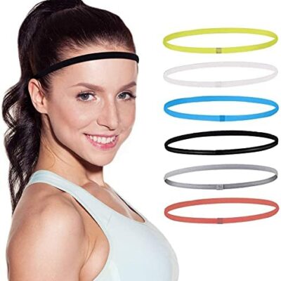 BAOSROY Bandeau pour femme Bandeau pour homme Bandeau pour homme Bandeau de sport pour homme Bandeau pour homme Jogging Yoga Exercice Bandeau 6 pièces