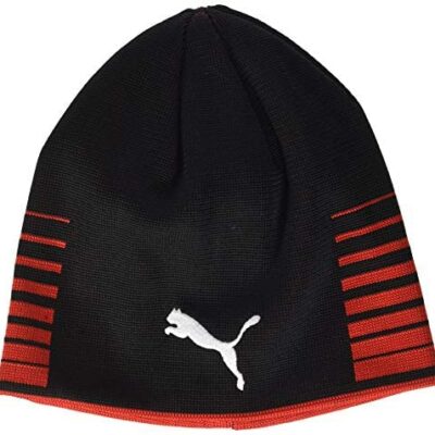 Bonnet réversible Puma Liga, adulte unisexe, rouge (rouge Puma/noir Puma), taille unique