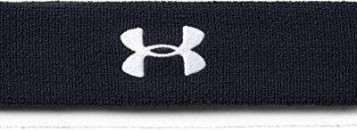 Under Armour UA Performance Bandeau, Bandeau anti-transpiration pour homme, Noir/Blanc, Einheitsgröße