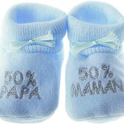 NOSBEBES® Chaussons Bébé, Bio, Noël - Chaussettes Naissance, Chaussures Bébé, Cadeaux Noël 0-3 Mois