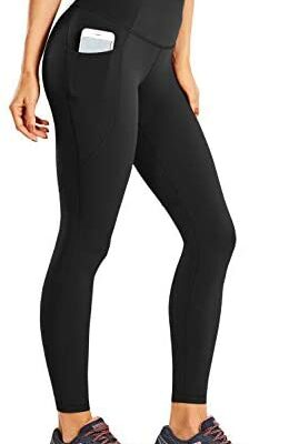 CRZ YOGA Legging de yoga taille haute nude pour femme 7/8 avec poches - 63 cm