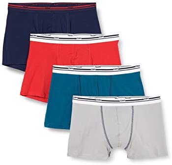 Dim Boxer Couleur Classique Coton Stretch Confort et Maintien Homme x4