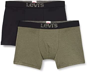 Levi's Optical Illusion Lot de 2 boxers en coton biologique pour homme