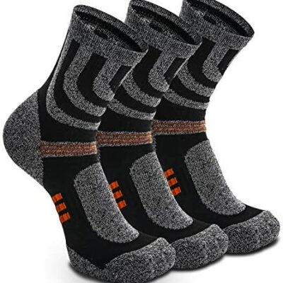 Weekend Peninsula Lot de 3 paires de chaussettes de sport de randonnée et de trekking pour homme et femme, bulles chaudes et imperméables pour les activités de plein air