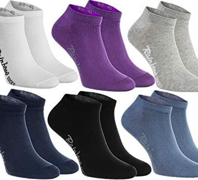 Chaussettes arc-en-ciel - Chaussettes courtes en coton pour hommes