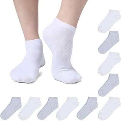 ABI TEXTIL Chaussettes pour homme et femme 10 paires de chaussettes respirantes sans couture en coton