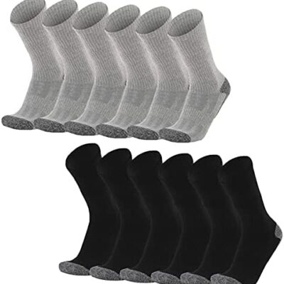 Budermmy Chaussettes pour homme Chaussettes de sport Randonnée Randonnée Camping Respirant 39-46