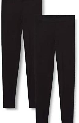 Iris & Lilly Legging thermique ultra chaud pour femme, lot de 2