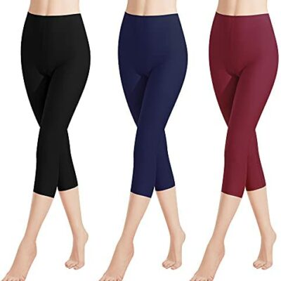 Libella Femme 1/3 Pack 3/4 Long Leggings Coloré Capri avec Taille Haute Capri Sports Fit Coton Vêtements 4161VA