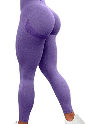 TAYOEA Legging de sport de compression pour femme Yoga Long Slim Fit Pantalon de sport Opaque Compression Hanches Pantalon de yoga Sans couture Push Ups Taille haute Entraînement Fitness Jogging