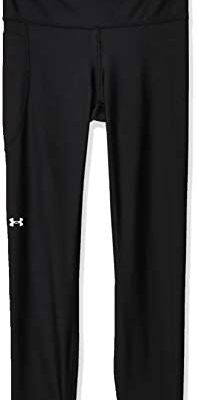 Under Armour HG Armour HiRise 7/8 NS, Legging de sport léger, Pantalon de survêtement pour femme, Noir/Blanc, L