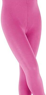 FALKE Cotton Touch Legging unisexe pour enfant Blanc opaque Noir Couleurs plus unies Convient à toutes les occasions Hiver ou été Taille moyenne 1 paire