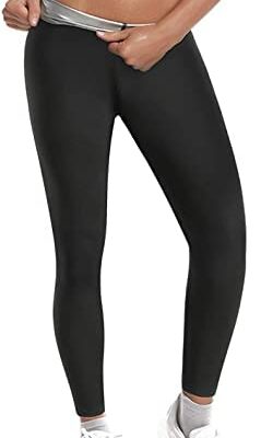 KUMAYES pantalon de sport femme taille haute legging anti-graisse ventre plat yoga jogging sport legging pour accélérer la transpiration fitness