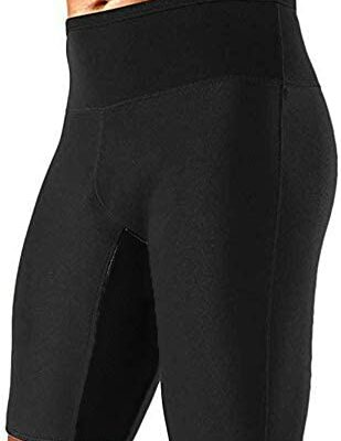 Vertvie Short de sport Sauna pour homme Compression Slim Leggings avec poches Short de sport en néoprène Slim Fit Fitness Jogging Pantalon