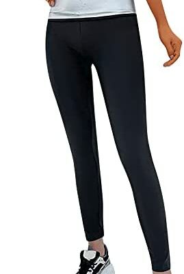 ZEELIY Pantalon amincissant Pantalon de sauna, Pantalon amincissant pour femme Leggings Amincissant la longueur de la cheville Sueur Fitness Sportswear