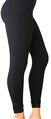 Legging doublé en molleton de qualité supérieure avec une taille d'hiver régulière