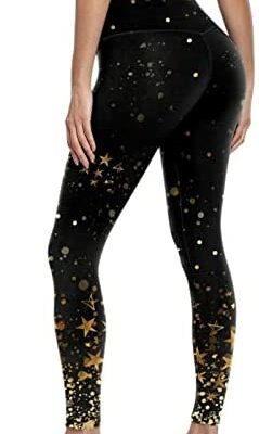 Ghemdilmn Leggings de sport pour femmes taille haute exercice de gymnastique Abdominal Yoga pantalons de course entraînement Leggings extensibles avec impression