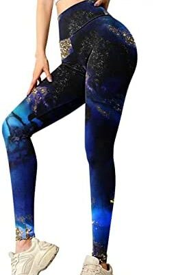 Ghemdilmn Leggings de yoga imprimés pour femmes, pantalons de yoga taille haute, leggings de sport, entraînement de course, collants de compression, leggings extensibles de gym.