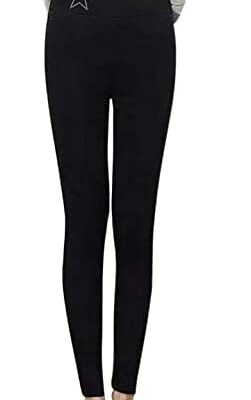 ZEELIY Legging en polaire pour femme Pantalon d'hiver doublé en polaire chaud Leggings en laine de cachemire épaissi Taille haute Pantalon en laine de velours épaissi