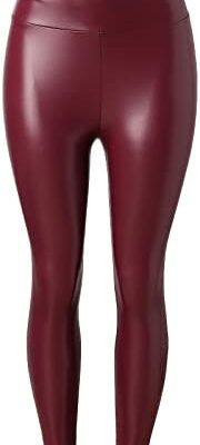 KEERADS femmes Super Stretch Slim pantalon brillant PU cuir polaire gratuit Stretch Faux cuir Leggings taille haute pantalon en cuir