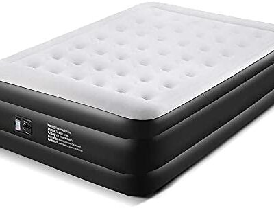 Matelas pneumatique pour 2 personnes, pompe électrique intégrée, lit d'invité à air comprimé, 203 x 157 x 47 cm